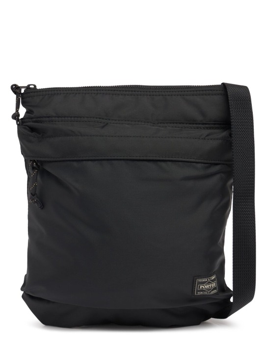Porter - Yoshida & Co: Porter Force medium nylon crossbody bag - Black - men_0 | Luisa Via Roma