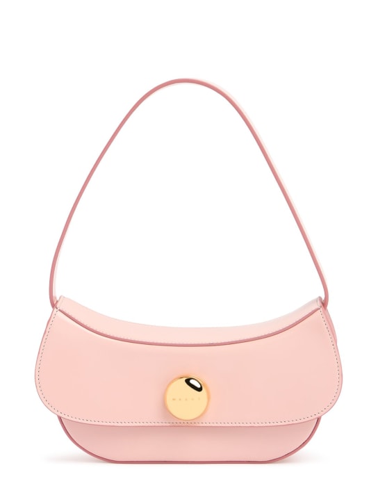 Marni: Small Butterfly leather shoulder bag - Antique Rose - women_0 | Luisa Via Roma