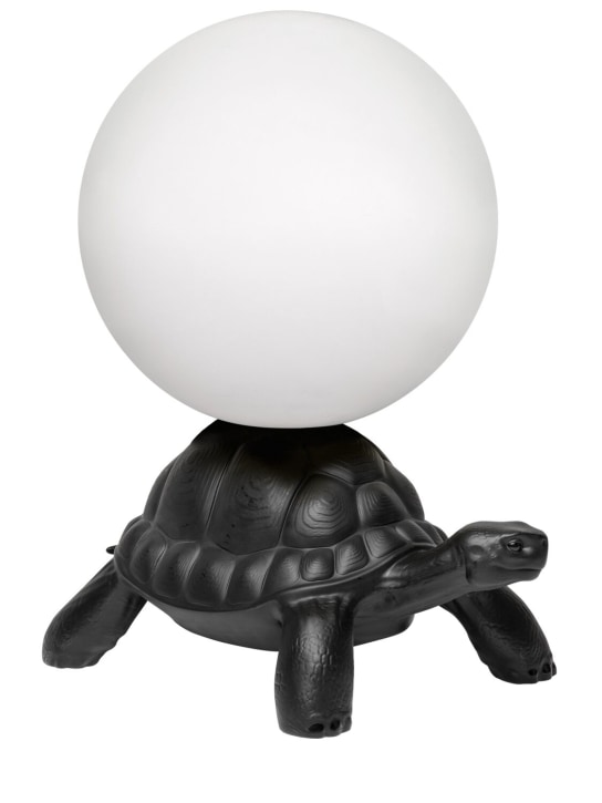 Qeeboo: Turtle Carry lamp - Black - ecraft_0 | Luisa Via Roma