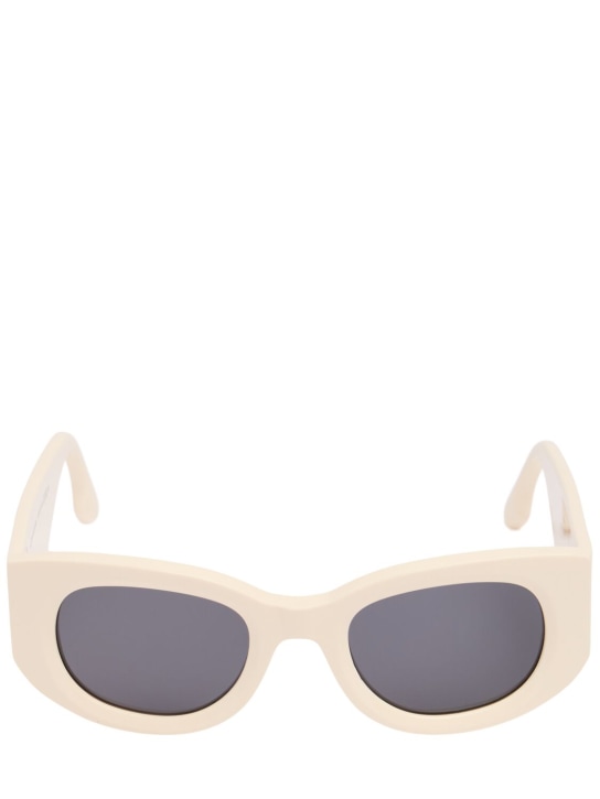 Victoria Beckham: VB Monogram acetate sunglasses - Ivory - women_0 | Luisa Via Roma