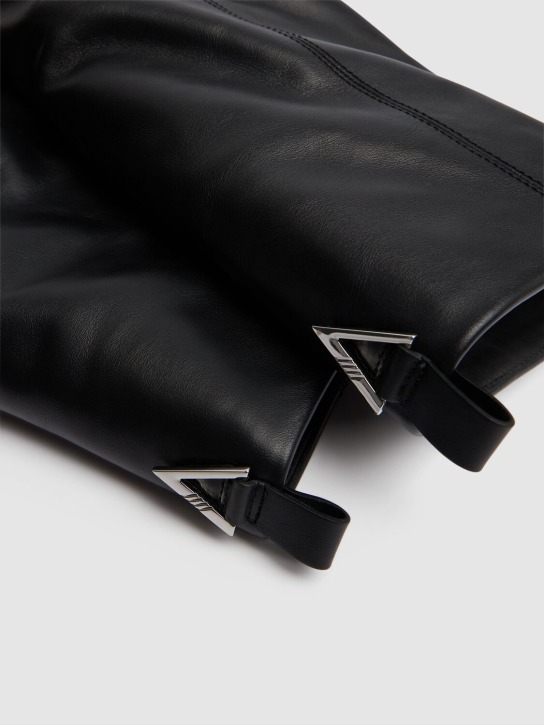 The Attico: 30mm Robin leather combat boots - Black - women_4 | Luisa Via Roma