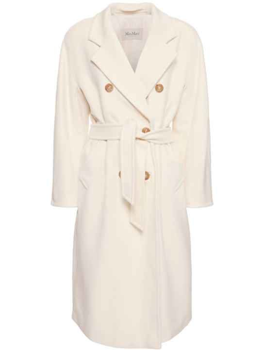 Max Mara: Madame long wool & cashmere coat - women_0 | Luisa Via Roma