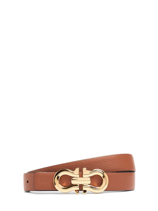 Ferragamo: 25mm Reversible leather belt - women_0 | Luisa Via Roma
