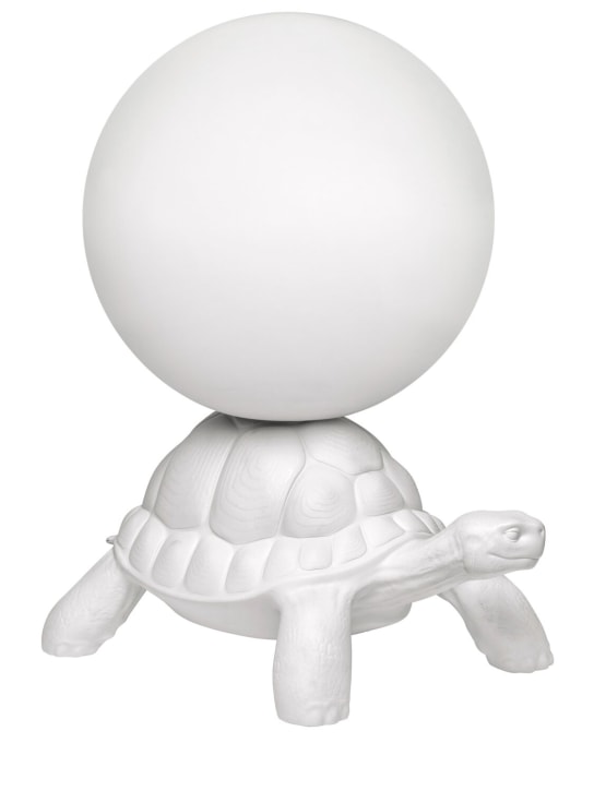 Qeeboo: Lampada Turtle Carry - Bianco - ecraft_0 | Luisa Via Roma