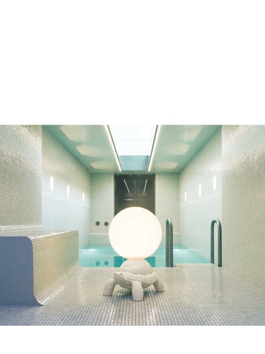 Qeeboo: Lampada Turtle Carry - Bianco - ecraft_1 | Luisa Via Roma