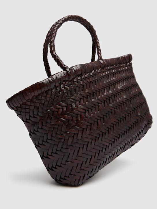 Dragon Diffusion: Mini Flat Gora leather basket bag - women_2 | Luisa Via Roma