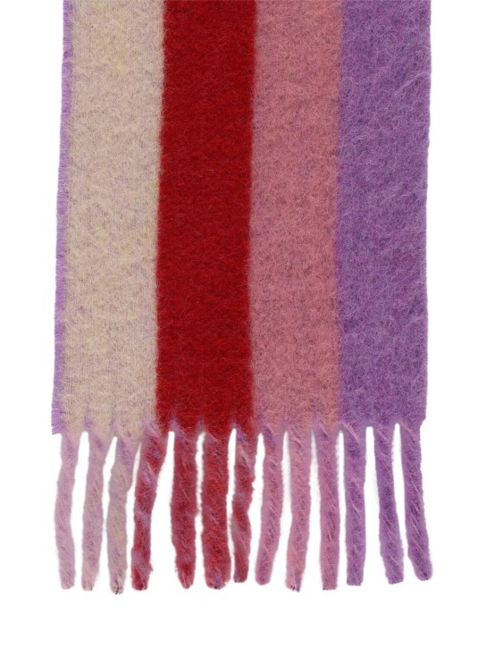 Marni: Wool blend logo scarf - women_3 | Luisa Via Roma