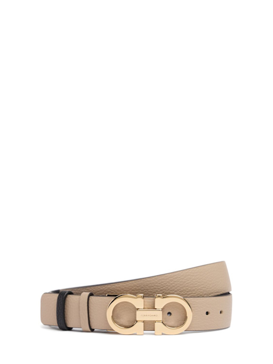 Ferragamo: Cintura reversibile in pelle 2.5cm - women_0 | Luisa Via Roma