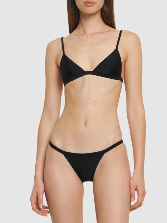 Matteau: Petite triangle bikini top - Black - women_1 | Luisa Via Roma