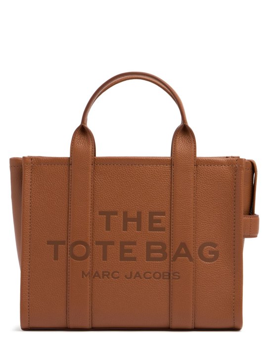 Marc Jacobs: The Small Tote レザーバッグ - Argan Oil - women_0 | Luisa Via Roma