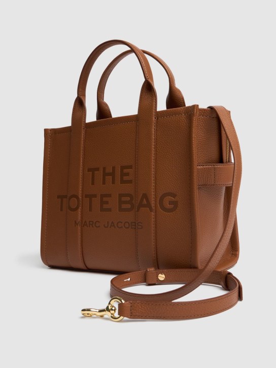 Marc Jacobs: The Small Tote レザーバッグ - Argan Oil - women_1 | Luisa Via Roma