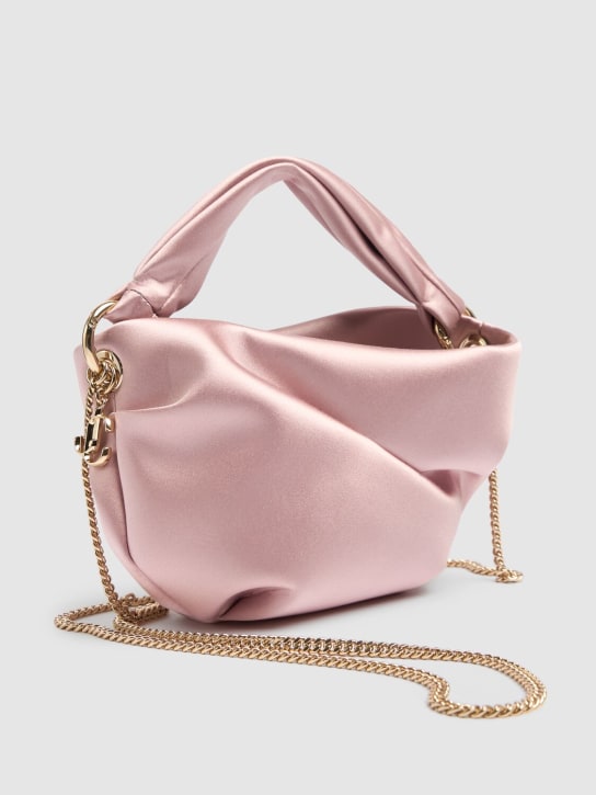 Jimmy Choo: Bonny satin top handle bag - women_3 | Luisa Via Roma
