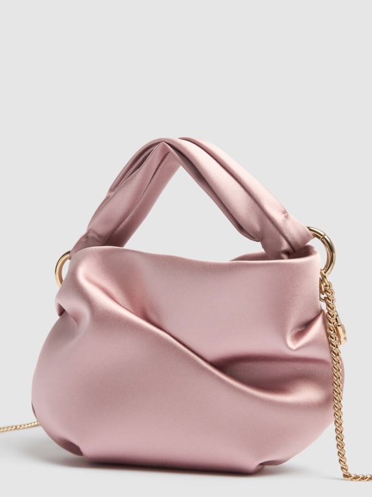 Jimmy Choo: Bonny satin top handle bag - women_5 | Luisa Via Roma
