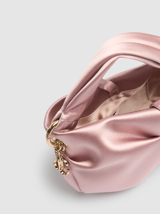Jimmy Choo: Bonny satin top handle bag - women_6 | Luisa Via Roma