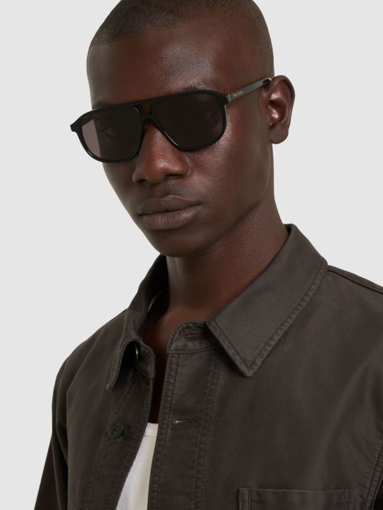 Velvet Canyon: La Touriste pilot acetate sunglasses - Black - men_2 | Luisa Via Roma