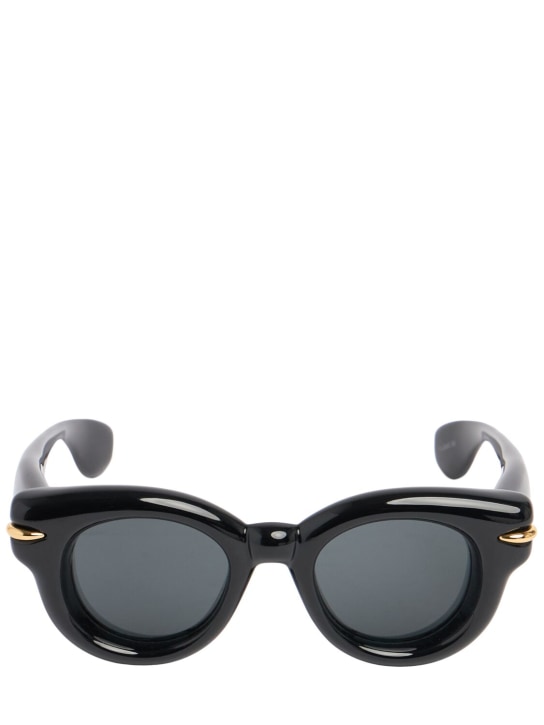 Loewe: Inflated round sunglasses - Black - men_0 | Luisa Via Roma