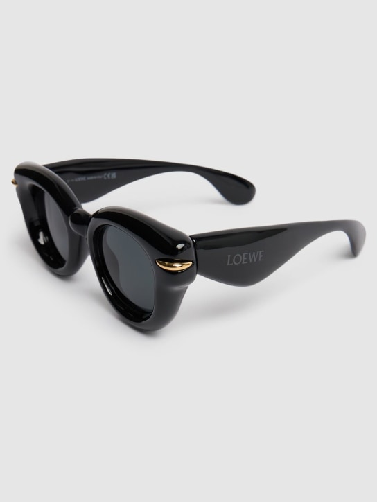 Loewe: Inflated round sunglasses - Black - women_1 | Luisa Via Roma