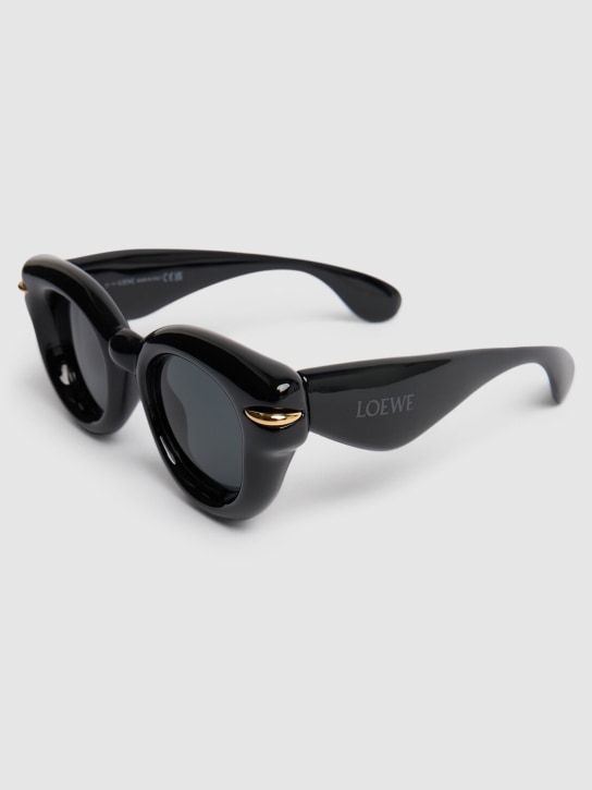Loewe: Inflated round sunglasses - Black - men_1 | Luisa Via Roma