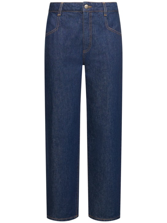 Mvp Wardrobe: Mittelhohe, gerade Jeans „Dennis“ - Blau - women_0 | Luisa Via Roma