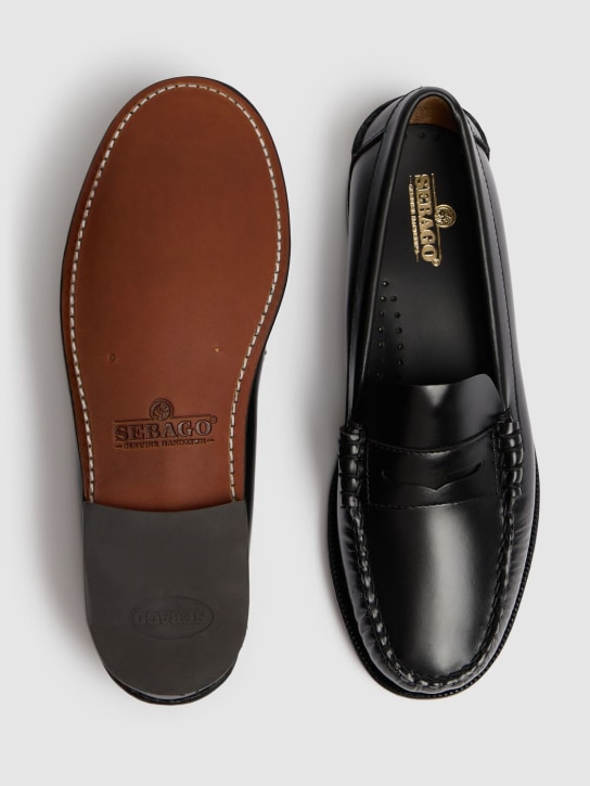 Sebago: Classic Dan smooth leather loafers - Black - women_4 | Luisa Via Roma