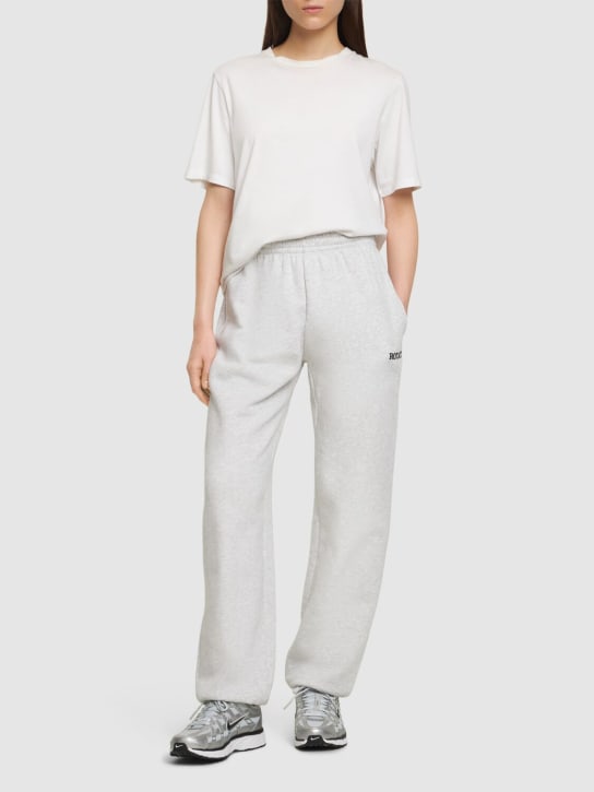 Rotate: Mimi cotton jersey sweatpants - Grey - women_1 | Luisa Via Roma