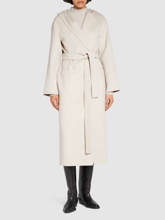 'S Max Mara: Fabio belted wool long coat - women_1 | Luisa Via Roma