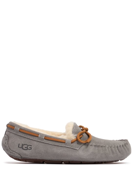 Ugg: 10mm Dakota shearling loafers - Grey - women_0 | Luisa Via Roma