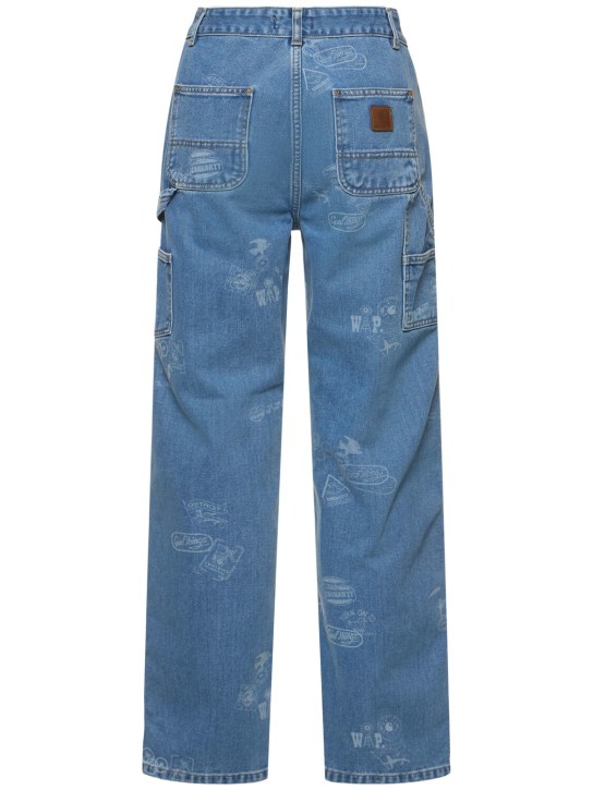 Carhartt WIP: W' Maitland Stamp denim jeans - women_4 | Luisa Via Roma