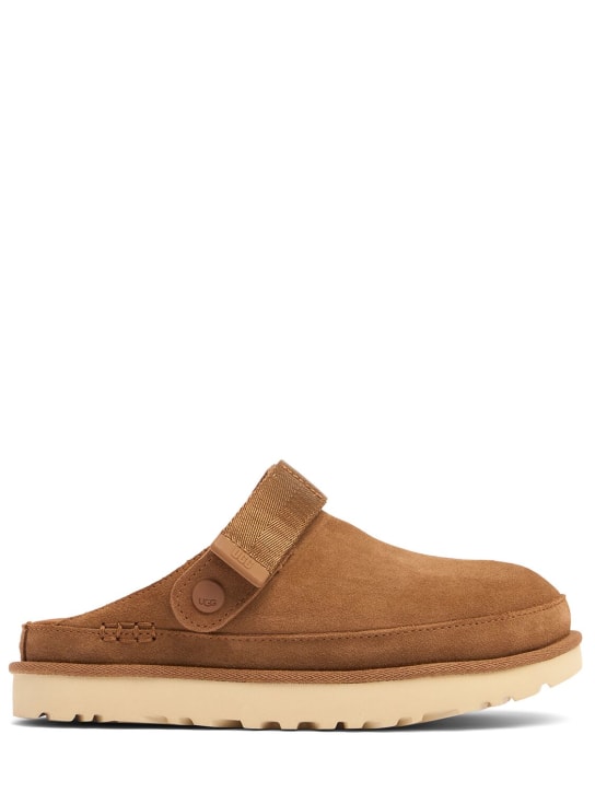 Ugg: 40mm Goldenstar suede clogs - women_0 | Luisa Via Roma