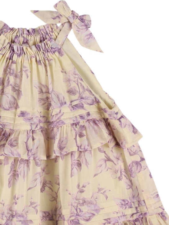 Zimmermann: Robe en mousseline de coton imprimé floral - Multicolore - kids-girls_1 | Luisa Via Roma