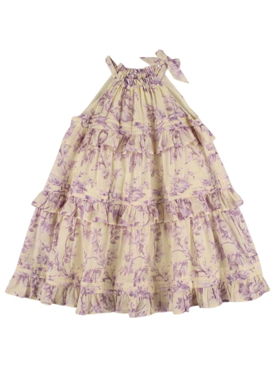 Zimmermann: Floral print cotton muslin dress - Renkli - kids-girls_0 | Luisa Via Roma