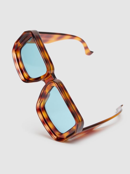 Loewe: Paula's Dive In mask acetate sunglasses - Havana/Blue - men_1 | Luisa Via Roma