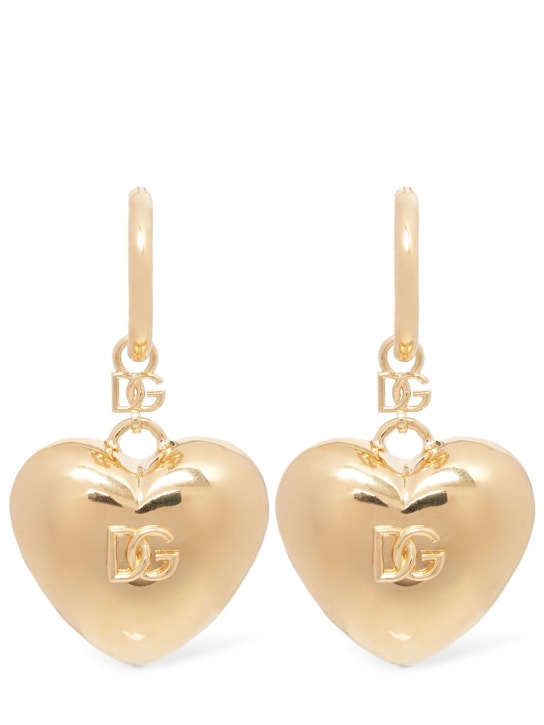 Dolce&Gabbana: Logo heart earrings - women_0 | Luisa Via Roma