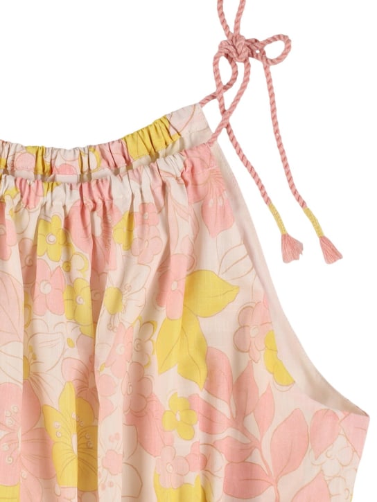 Zimmermann: Printed cotton jumpsuit - Multicolor - kids-girls_1 | Luisa Via Roma
