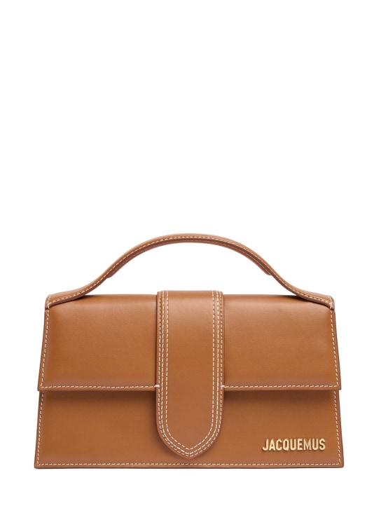 Jacquemus: Le Grand Bambino smooth leather bag - women_0 | Luisa Via Roma