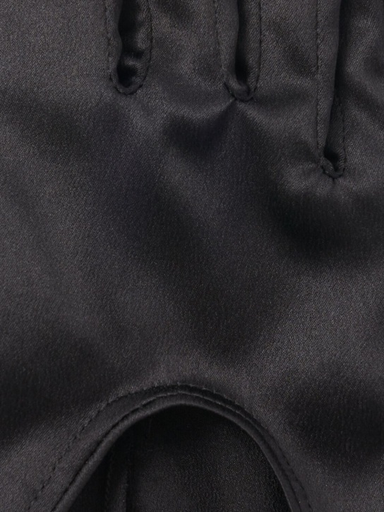 Dolce&Gabbana: Silk satin short gloves - women_1 | Luisa Via Roma