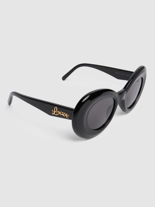 Loewe: Curvy acetate sunglasses - Black - women_1 | Luisa Via Roma