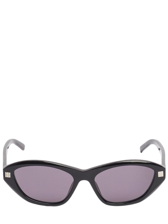 Givenchy: Katzenaugen-Sonnenbrille aus Acetat „GV Day“ - Black/Smoke - women_0 | Luisa Via Roma