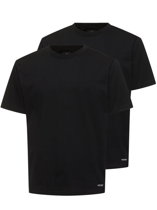Carhartt WIP: Pack of 2 standard cotton t-shirts - men_0 | Luisa Via Roma