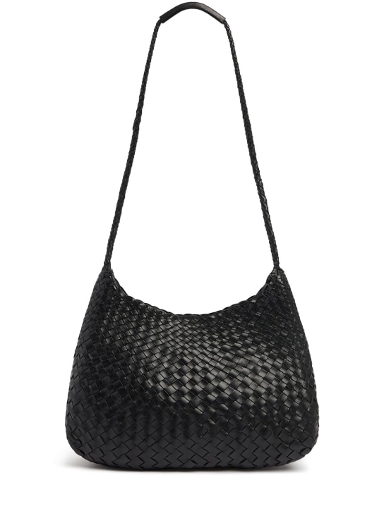 Dragon Diffusion: Santa Rosa handwoven tapered leather bag - Black - women_0 | Luisa Via Roma