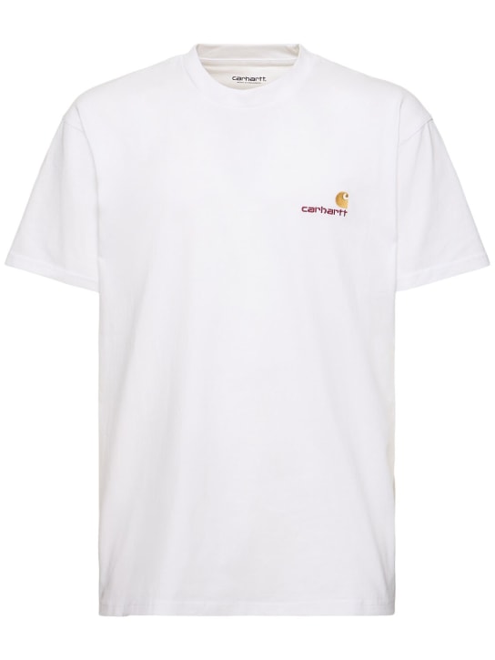 Carhartt WIP: Camiseta Script - Blanco - men_0 | Luisa Via Roma