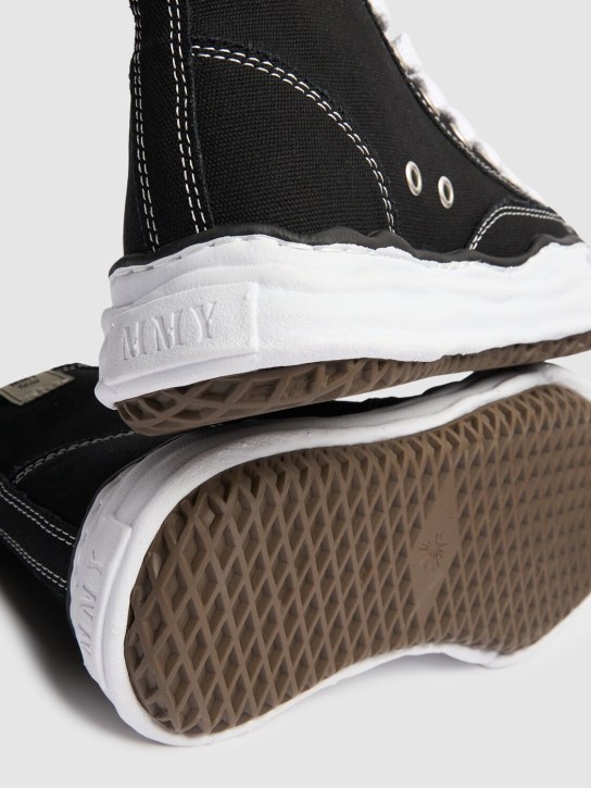 Mihara Yasuhiro: Peterson High OG sole canvas sneakers - Black - women_3 | Luisa Via Roma