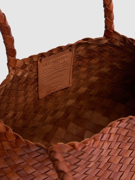 Dragon Diffusion: Big Santa Croce leather tote bag - Tan - women_5 | Luisa Via Roma