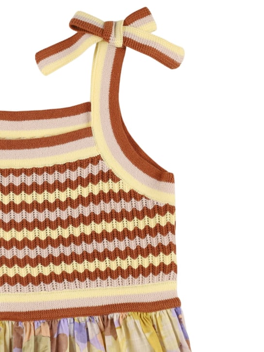 Zimmermann: Printed cotton knit dress - Multicolor - kids-girls_1 | Luisa Via Roma