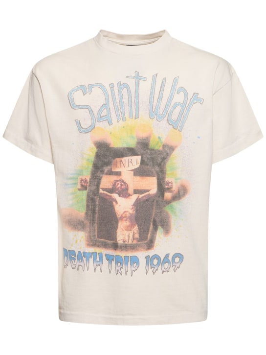 Saint Michael: T-Shirt „Saint MX6 Saint War“ - Weiß - men_0 | Luisa Via Roma