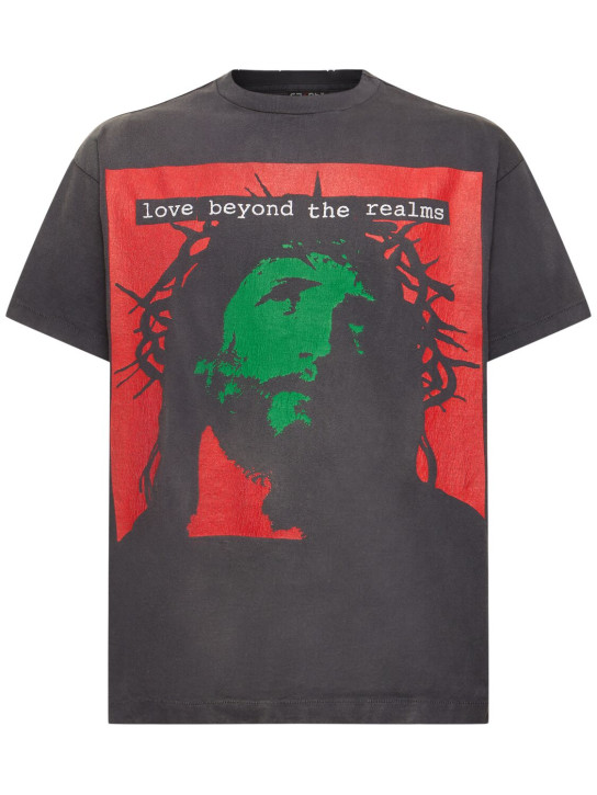 Saint Michael: T-shirt Love Beyond Saint MX6 - Noir - men_0 | Luisa Via Roma