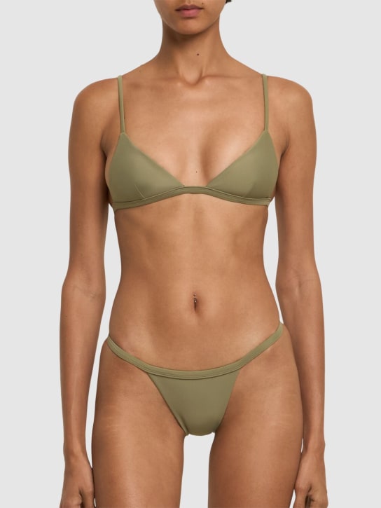 Matteau: Haut de bikini triangle Petite - Sage - women_1 | Luisa Via Roma