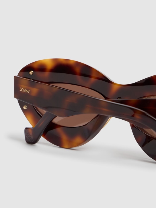 Loewe: Double Frame アセテートサングラス - ハバナ - women_2 | Luisa Via Roma