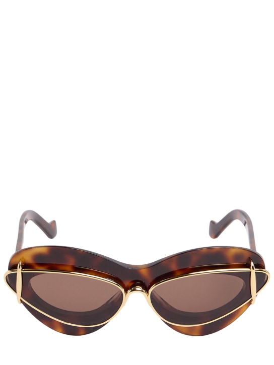 Loewe: Acetat-Sonnenbrille mit Doppelgestell - Havana - women_0 | Luisa Via Roma