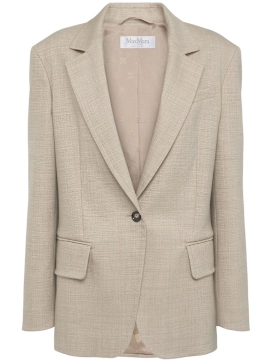 Max Mara: Rosi wool blazer - women_0 | Luisa Via Roma
